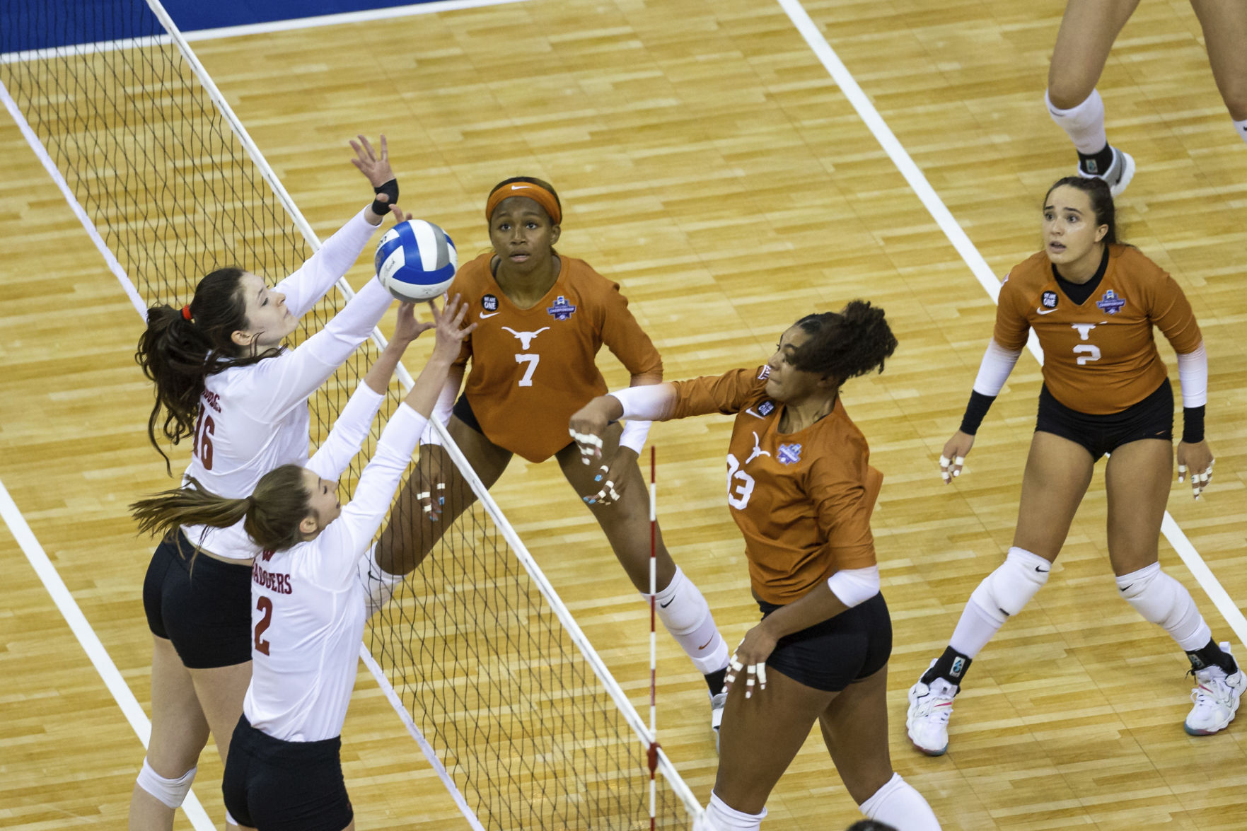NCAA Texas Wisconsin Volleyball